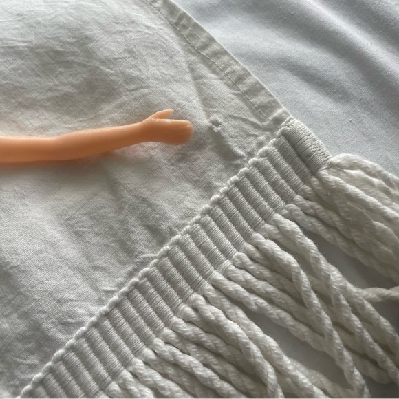 Vintage Hand Embroidered Handmade Fringe Summer Bedspread Quilts Sheet Linens - Picture 15 of 16